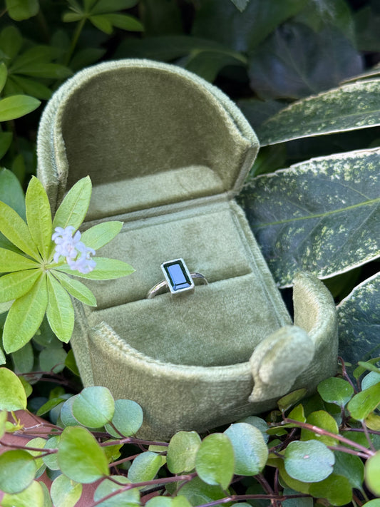 Green Tourmaline & Silver