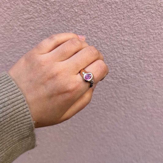 Rose gold & pink sapphire