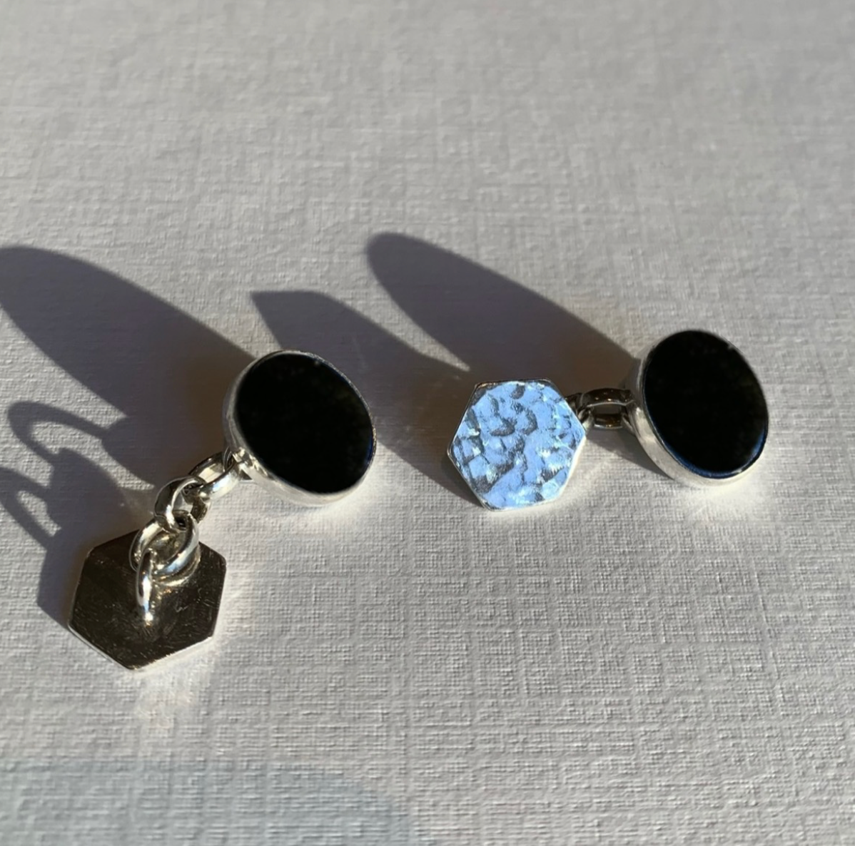Bespoke stone set cufflinks